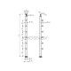 POTEAU DE GARDE-CORPS D42,4 X 2,0 MM,AISI 304 MONTAGE RAMPE 6XSUPPORTS