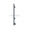 POTEAU DE GARDE-CORPS D42,4 X 2,0 MM,AISI304 AVANCE, 2 PINCES GAUCHE
