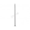 POTEAU SUPPORT D42,4X2,0MM, H970MM,AISI304 BROSSE