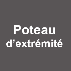 Poteau d'extrémité