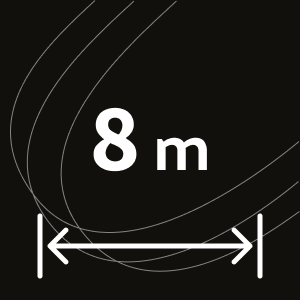 8 m